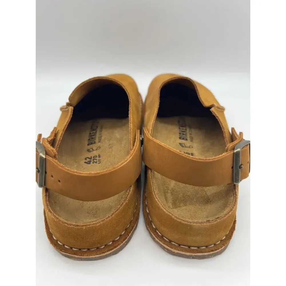Birkenstock Lutry Premium Suede Leather Clog Mink Men's Size 9 New